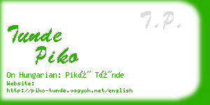 tunde piko business card